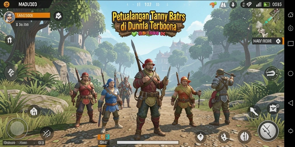 Tampilan gameplay seru di dunia terbuka MADU303.
