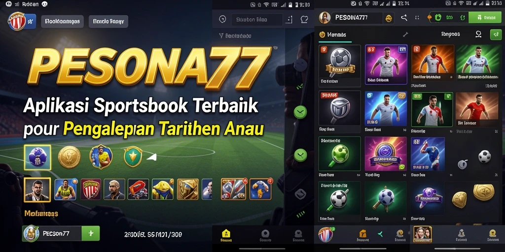 Tampilan antarmuka pengguna PESONA77 yang menarik dan mudah digunakan.