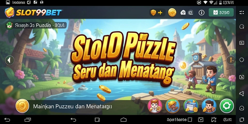 Tampilan gameplay seru di SLOT99BET dengan berbagai puzzle menantang.